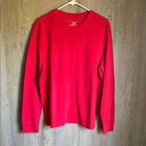 Men’s Long Sleeve Waffle Knit / Thermal Shirt Large